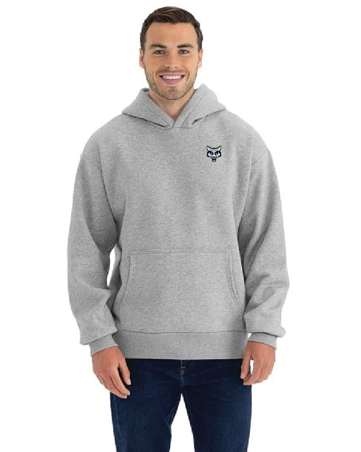 Timpanogos Soccer -  Next Level Hoodie - 9307 - Embroidered Mascot + Oversized Back Print