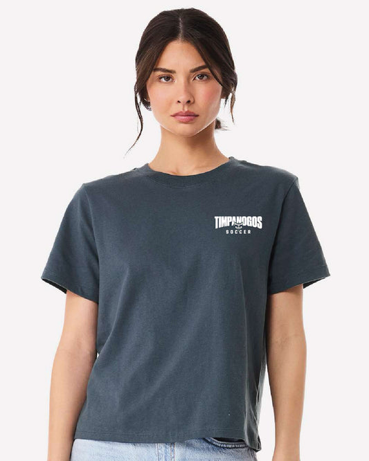 Timpanogos Soccer - Women's Heavyweight Tee - BC6110 - Printed Pocket Logo