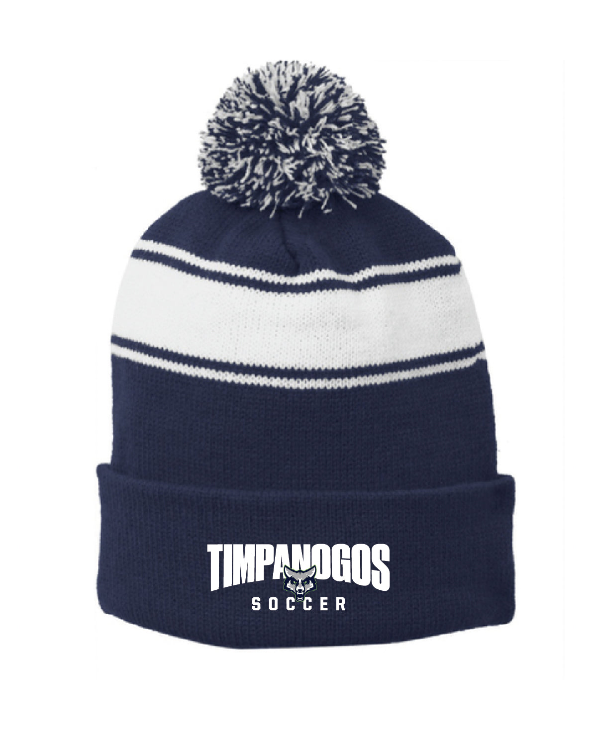 Timpanogos Soccer - Embroidered Logo - Pom Beanie - STC28