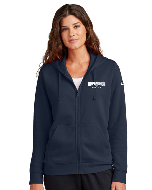 Timpanogos Soccer - Nike Women's Club Fleece Sleeve Swoosh Full-Zip Hoodie - NKFD9890