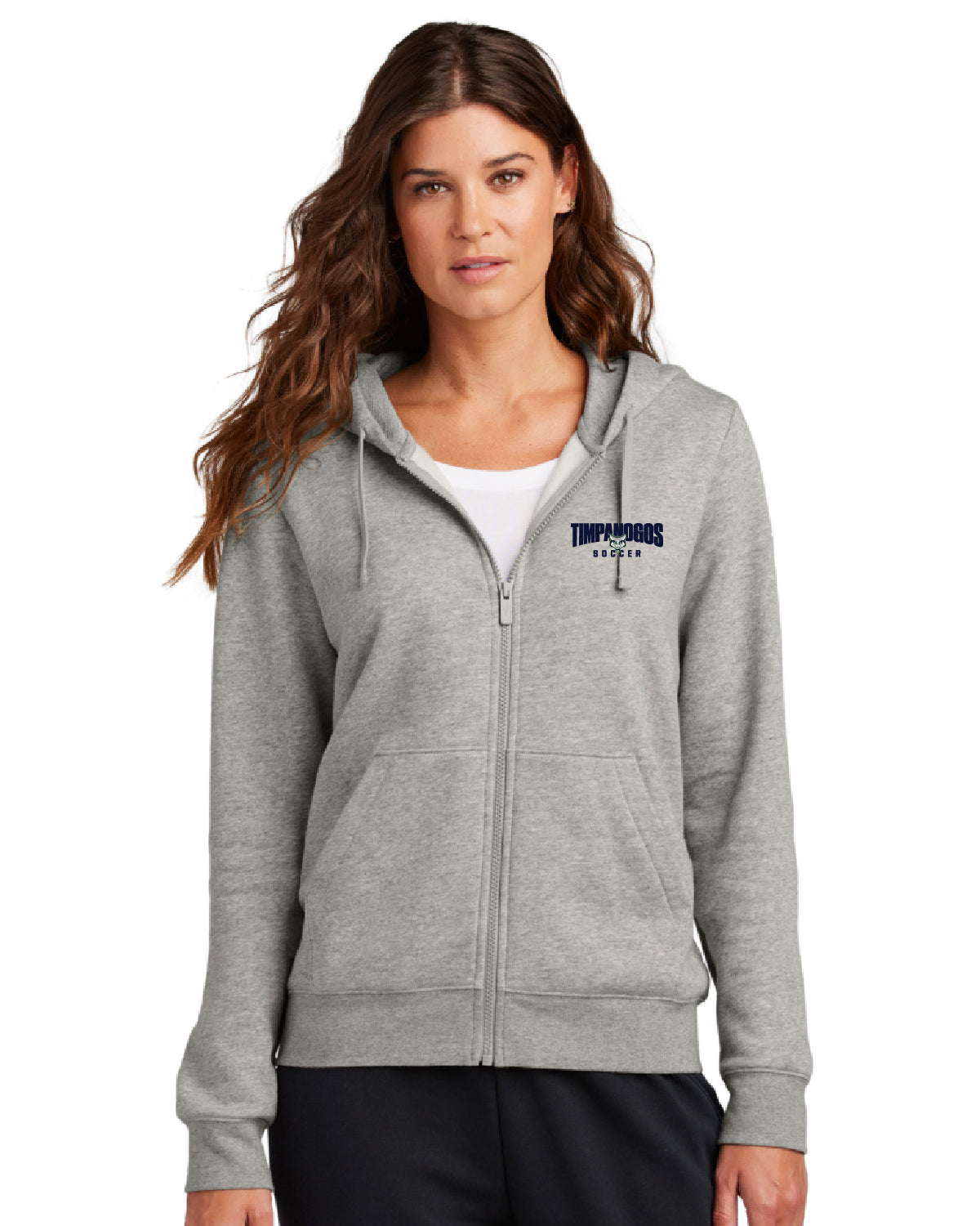 Timpanogos Soccer - Nike Women's Club Fleece Sleeve Swoosh Full-Zip Hoodie - NKFD9890