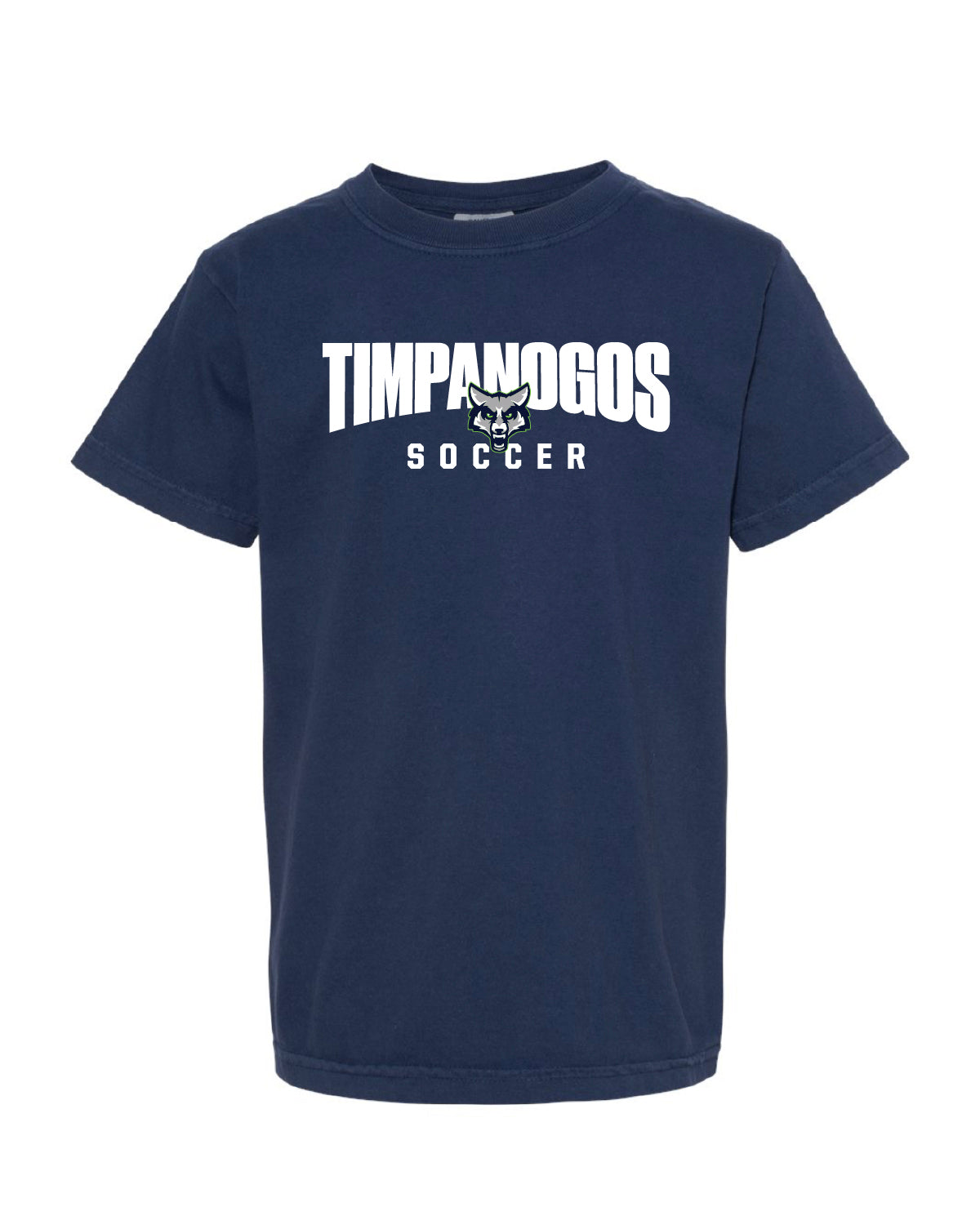 Timpanogos Soccer - Youth Comfort Colors Tee - Large Printed Logo