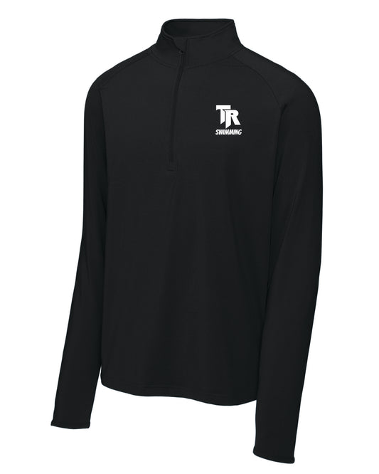 Thunder Ridge Swimming - Embroidered - SportTek Sport Wick 1/4 zip - ST850