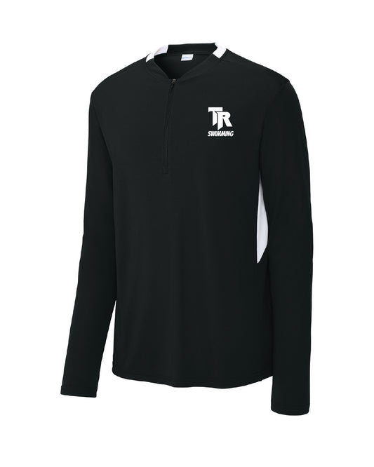 Thunder Ridge Swimming - Embroidered - Sport Tek Club 1/4 Zip - ST443