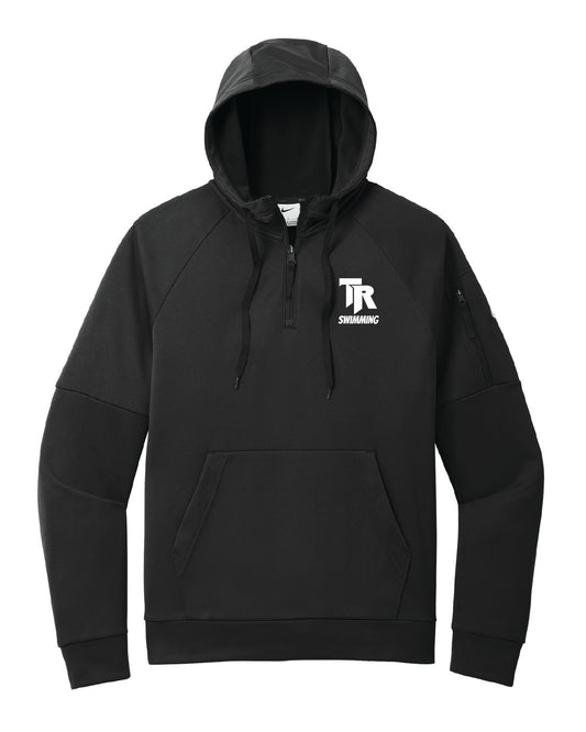 Thunder Ridge Swimming - Embroidered - Nike Therma-FIT Pocket 1/4-Zip Fleece Hoodie - NKFD9742