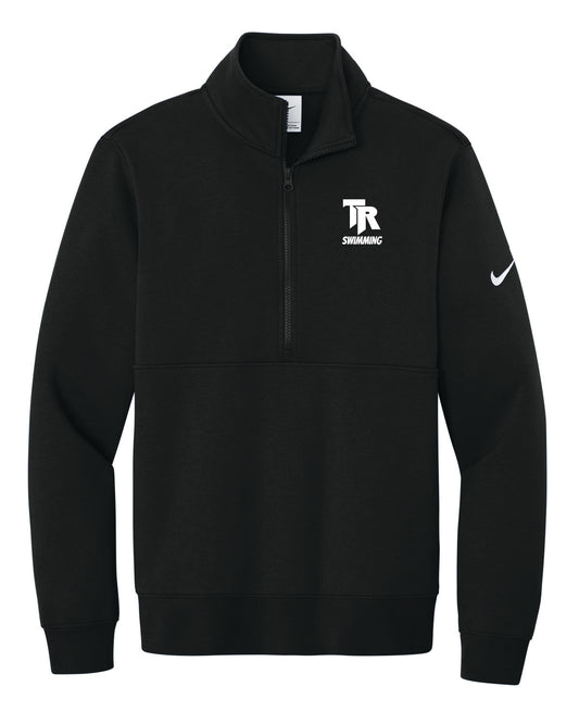Thunder Ridge Swimming - Embroidered - Nike Club Fleece Sleeve Swoosh 1/2-Zip - NKDX6718
