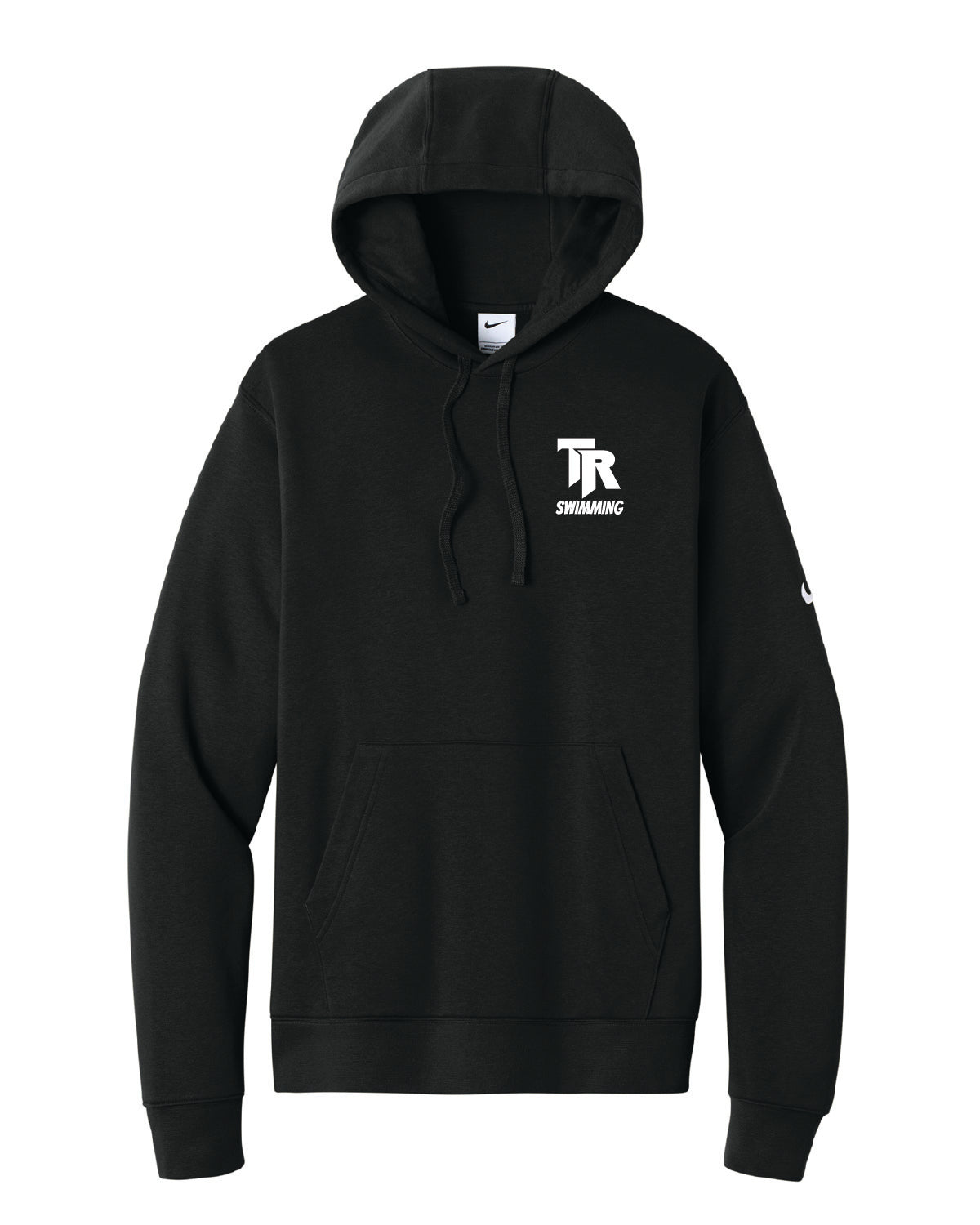 Thunder Ridge Swimming - Embroidered - Nike Club Fleece Sleeve Swoosh Pullover Hoodie - NKDR1499