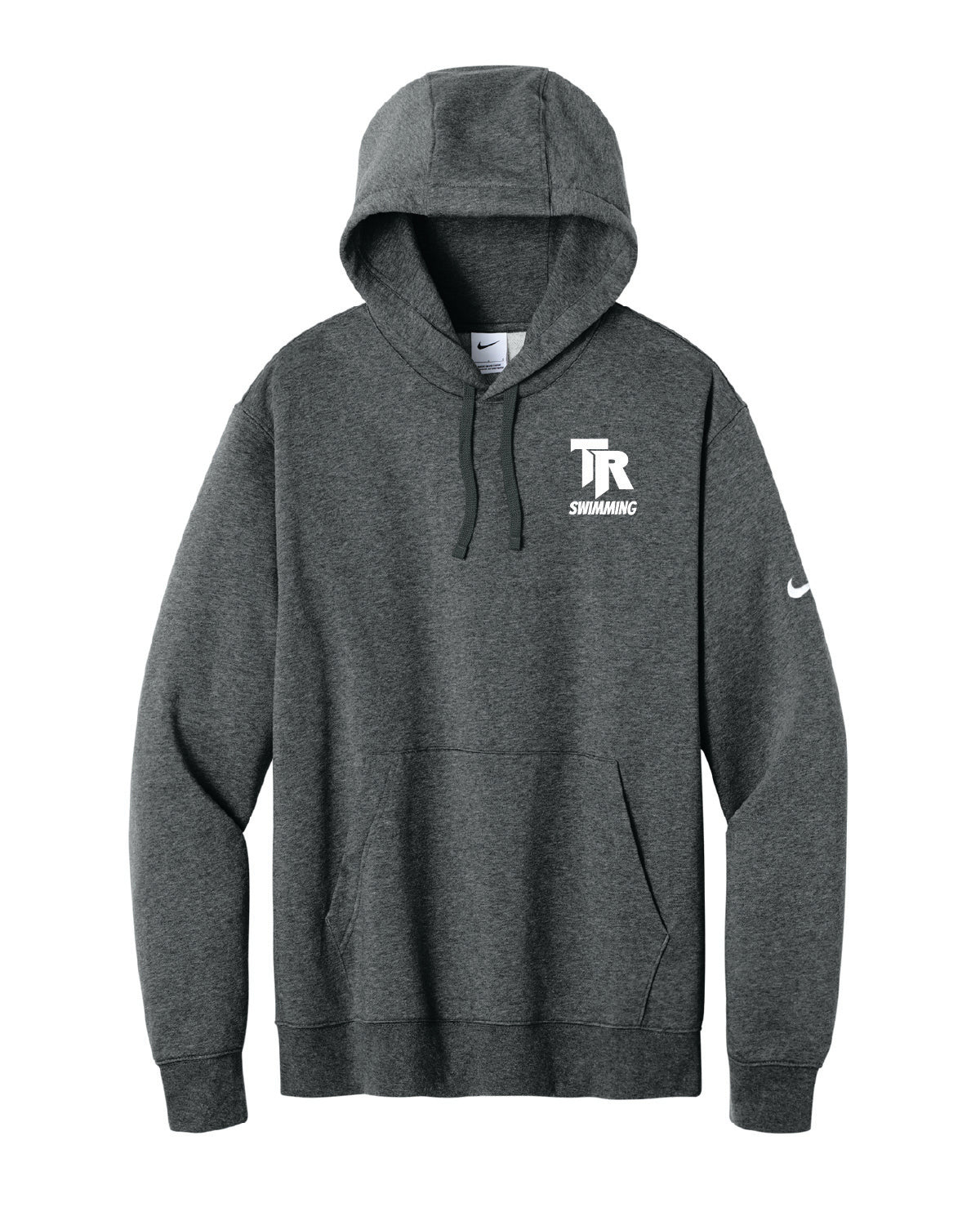 Thunder Ridge Swimming - Embroidered - Nike Club Fleece Sleeve Swoosh Pullover Hoodie - NKDR1499