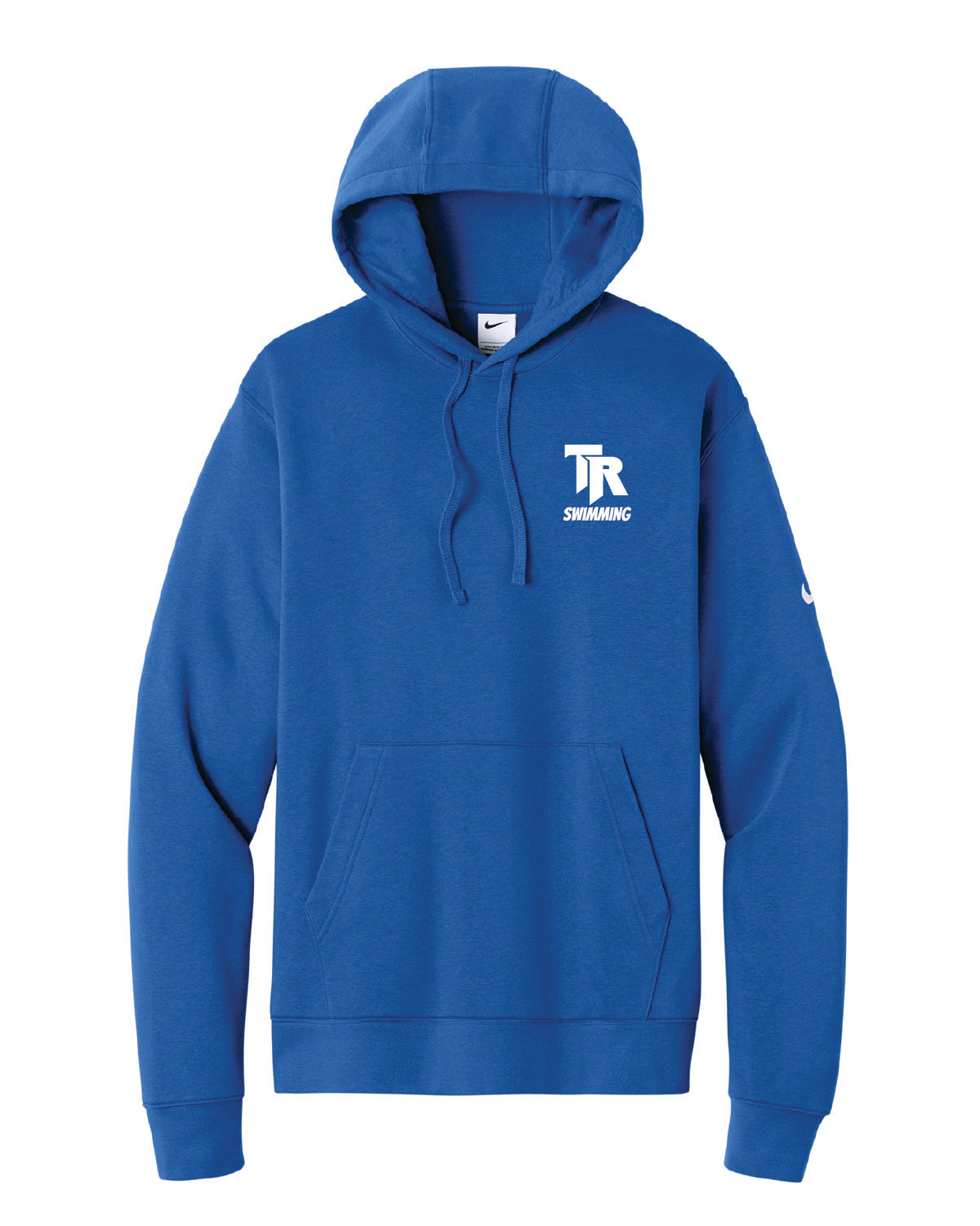 Thunder Ridge Swimming - Embroidered - Nike Club Fleece Sleeve Swoosh Pullover Hoodie - NKDR1499