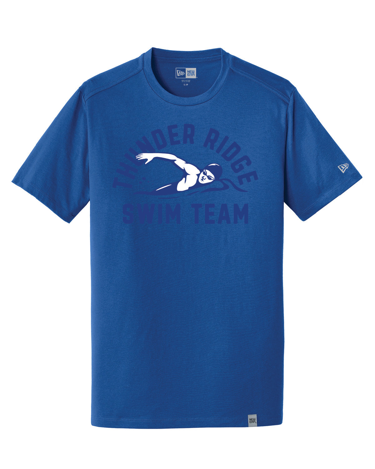 Thunder Ridge Swimming - Printed - New Era® Heritage Blend Crew Tee - NEA100