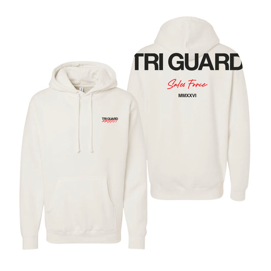 Tri Guard - Bone Embroidered/Printed - IND4000 Independent Trading Co. Unisex Heavyweight Hooded Sweatshirt
