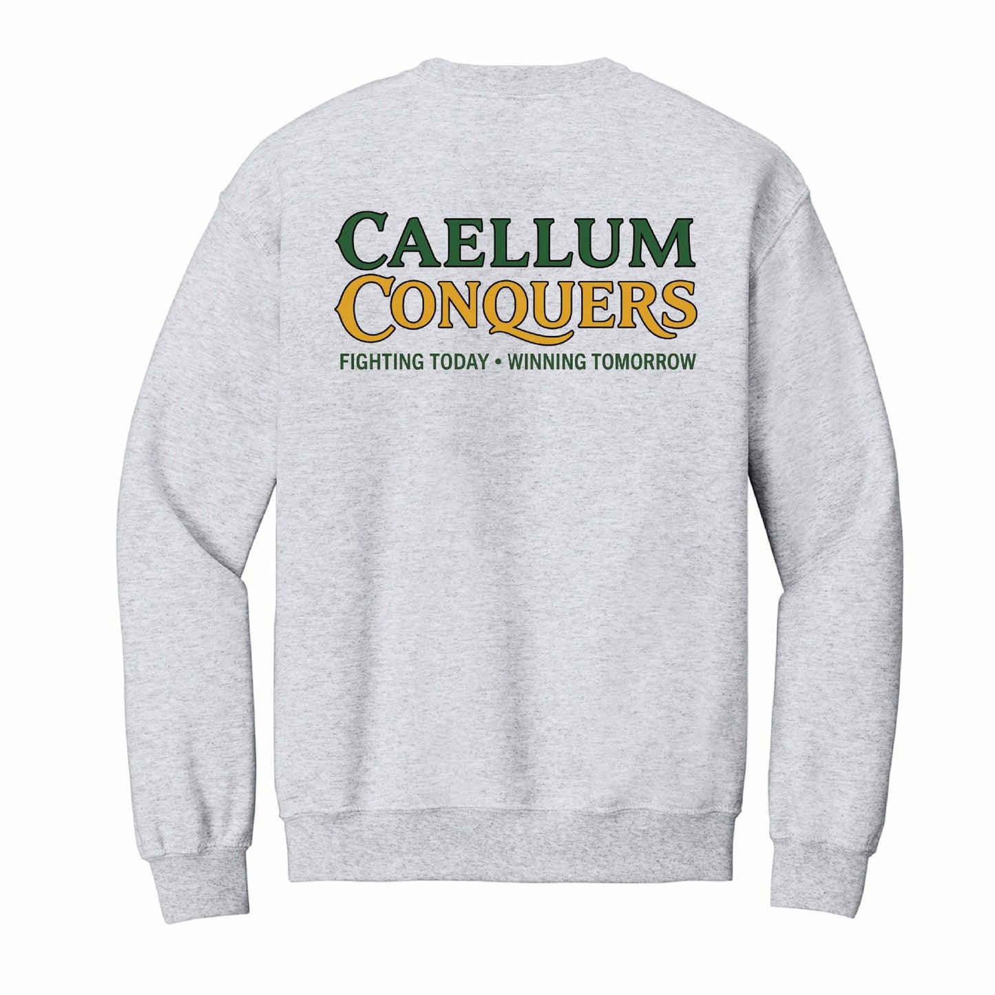Calleum Conquers - Gildan Basic Fleece Crewneck - 18000 - Pocket Front & Back