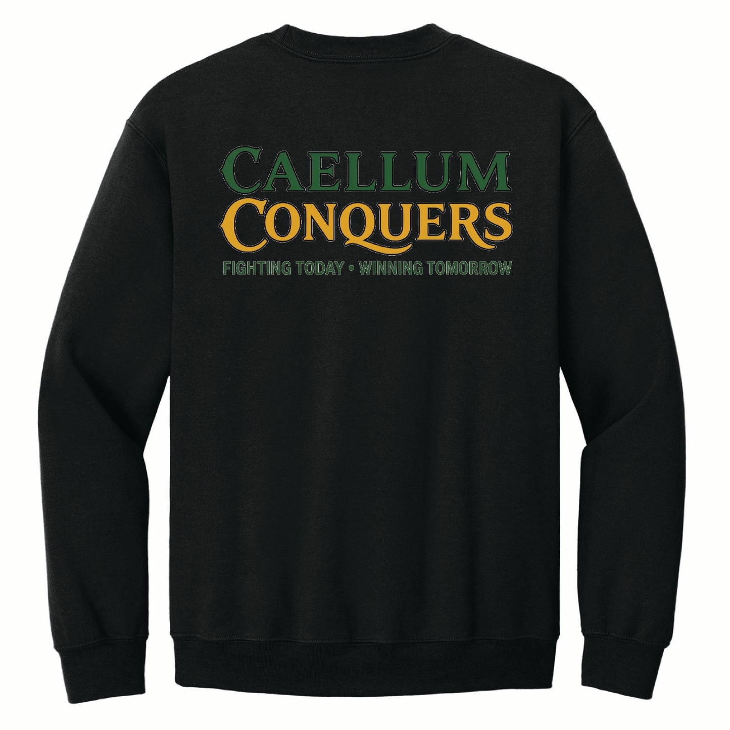 Calleum Conquers - Gildan Basic Fleece Crewneck - 18000 - Pocket Front & Back