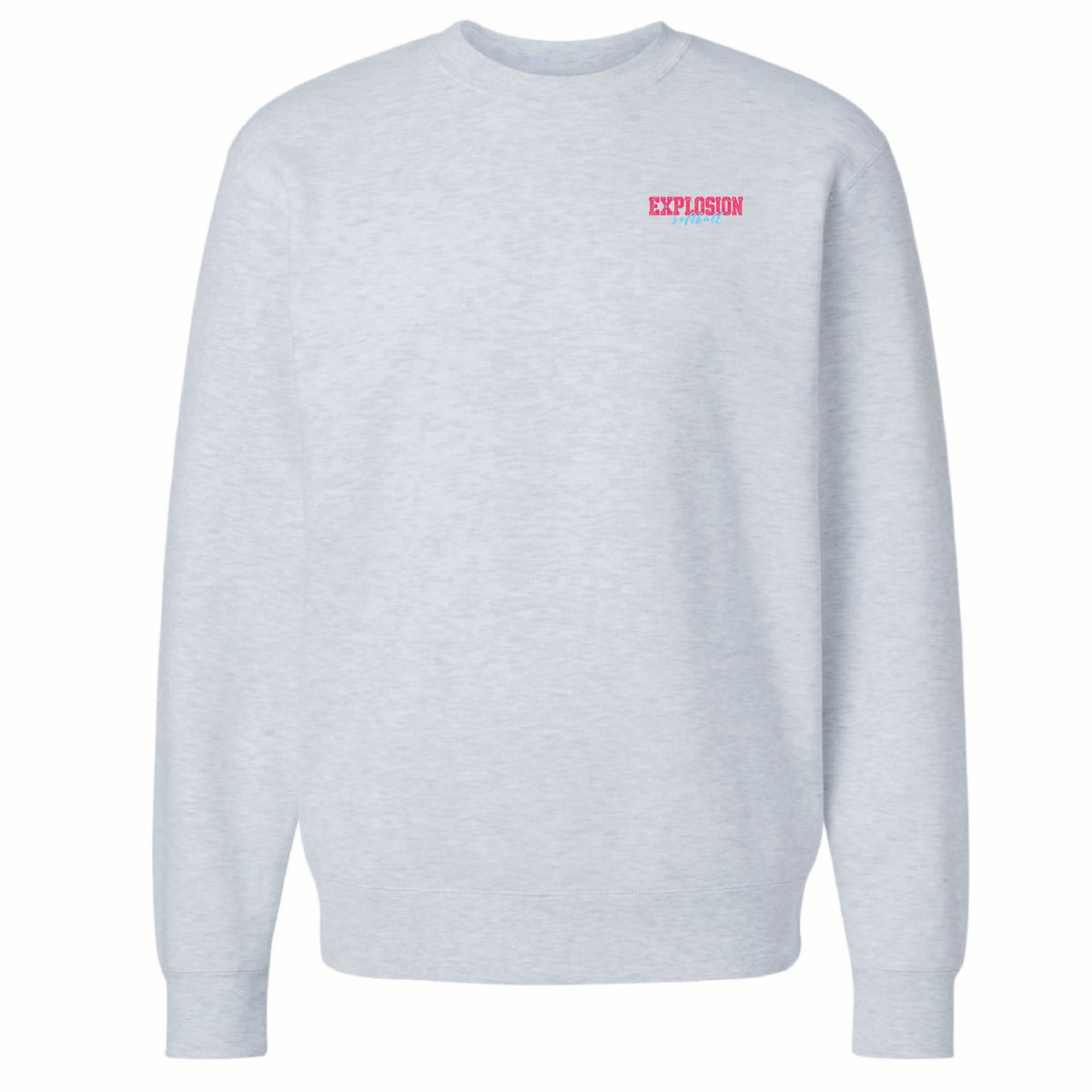 USA Explosion Softball - Independent Trading Co Crewneck - Explosion (on front) Explosion Softball (on back) - SS3000