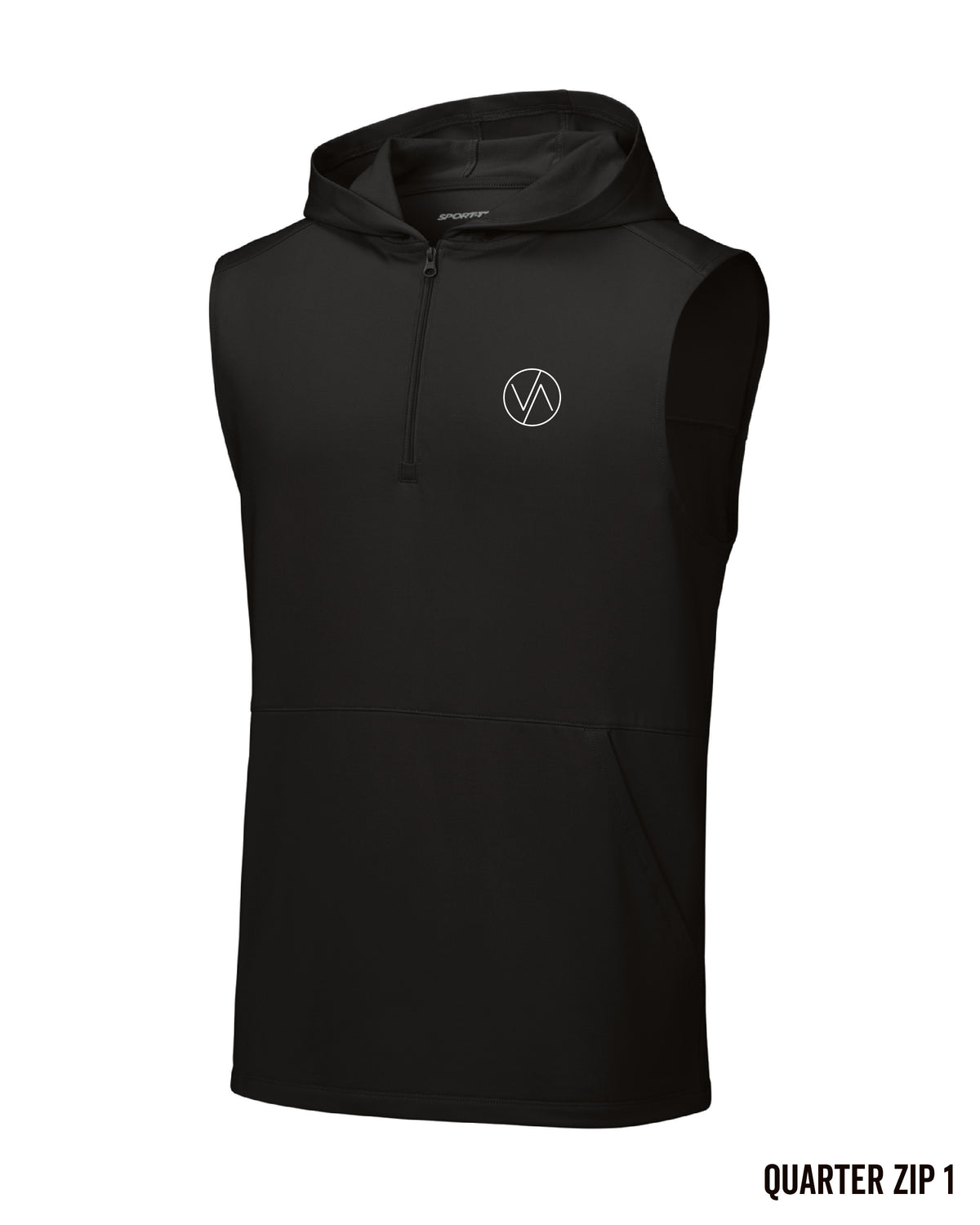 Sport-Tek Stretch Sleeveless Hooded 1/4-Zip - ST858