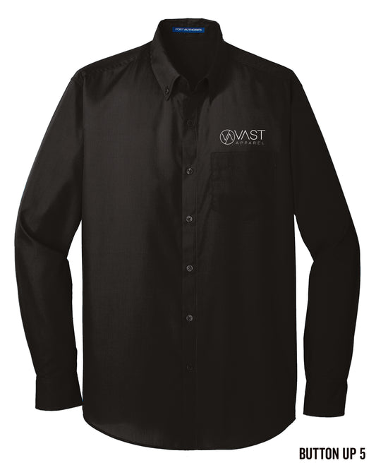 Port Authority® Long Sleeve Carefree Poplin Shirt - W100