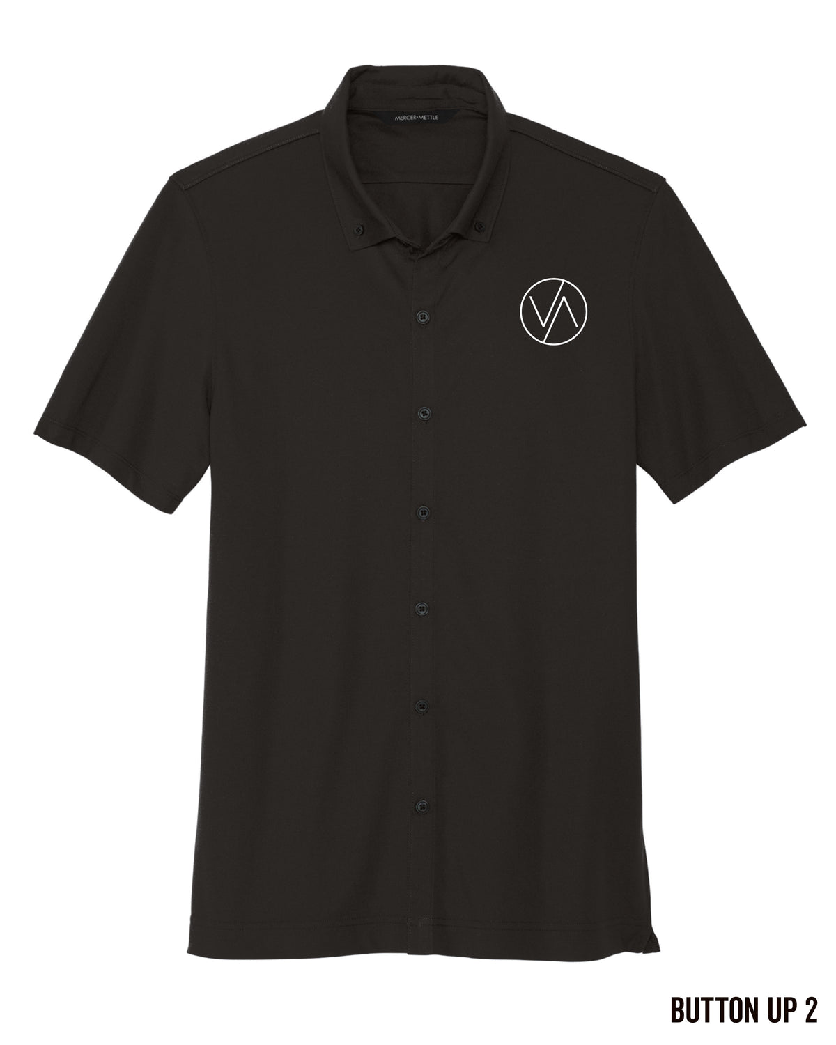 Mercer+Mettle® Stretch Pique Full-Button Polo - MM1006