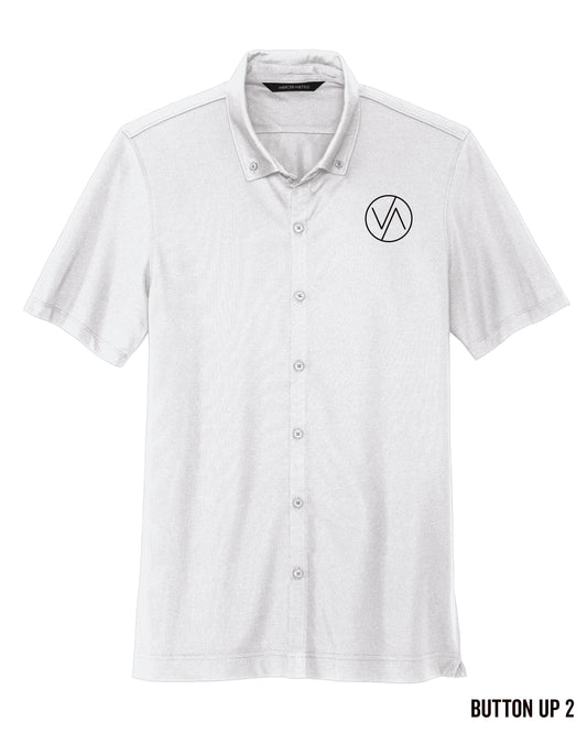 Mercer+Mettle® Stretch Pique Full-Button Polo - MM1006
