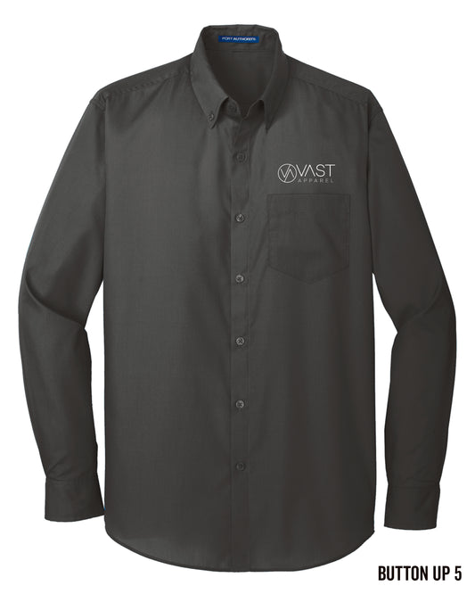 Port Authority® Long Sleeve Carefree Poplin Shirt - W100