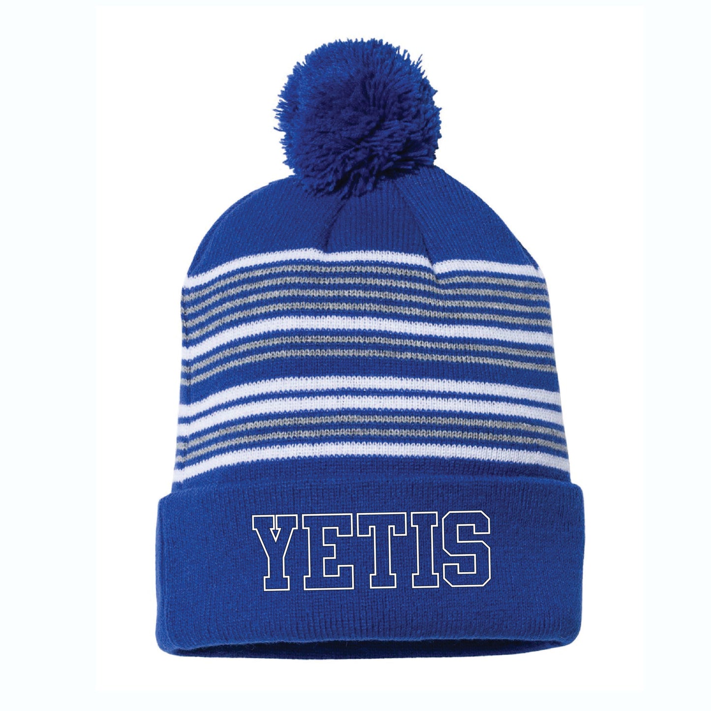 YETIS - Embroidered Beanie with Pom Pom