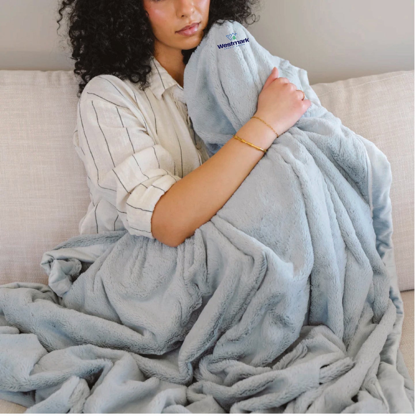 Westmark Credit Union - Embroidered Saranoni LUSH XL Blanket