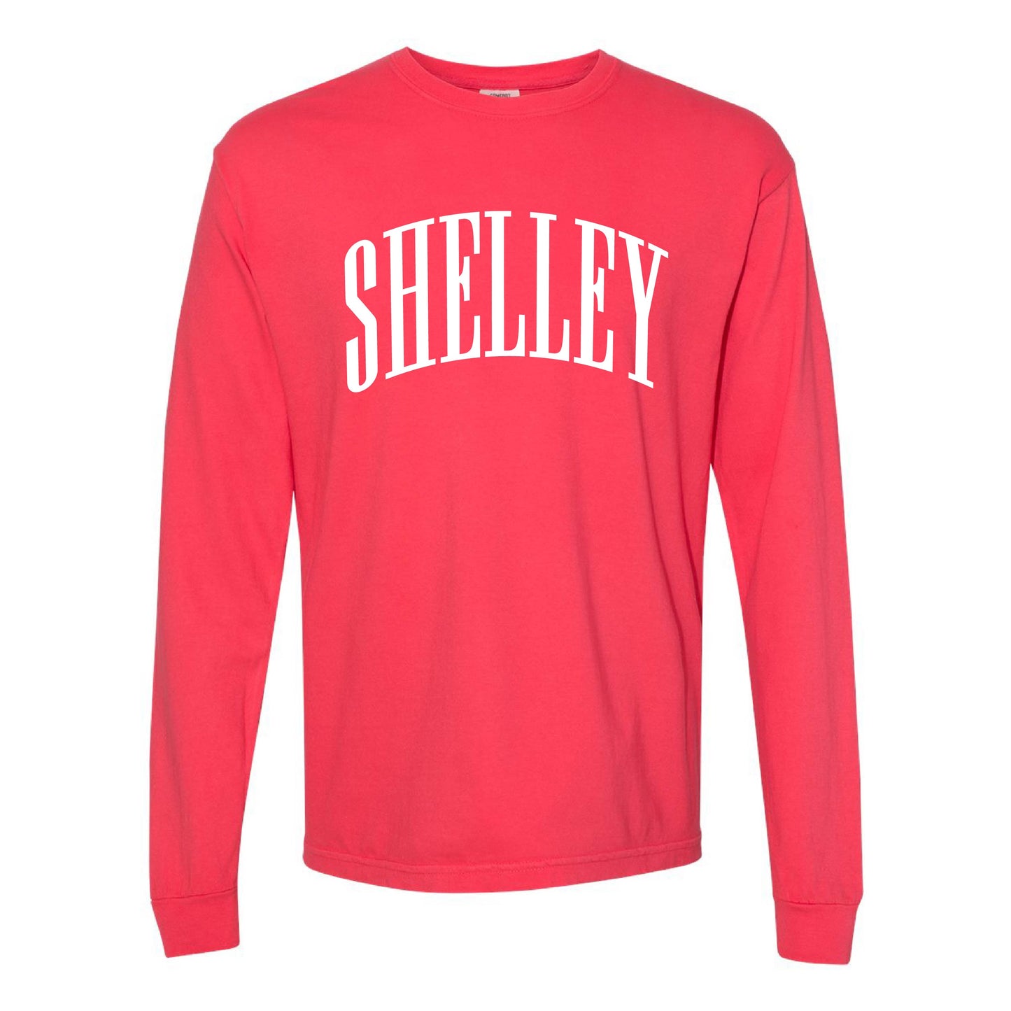 Shelley Russets - Arched Shelley - Paprika LONG Sleeve Comfort Colors Tee