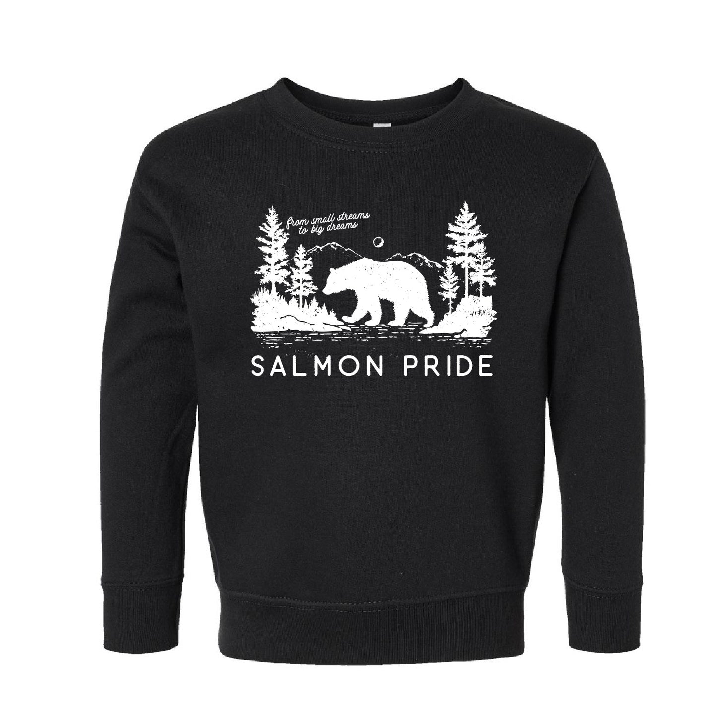 From Small Streams to Big Dreams Salmon Pride - Crewneck Sweatshirts