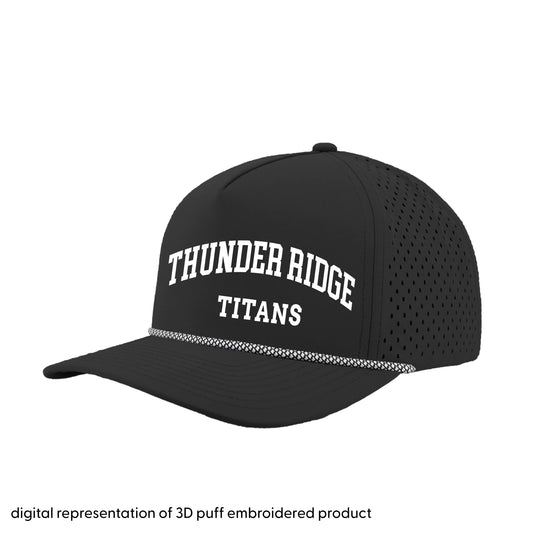 Thunder Ridge Football - Puff Embroidery Thunder Ridge Titans - Zapped hat w/ rope