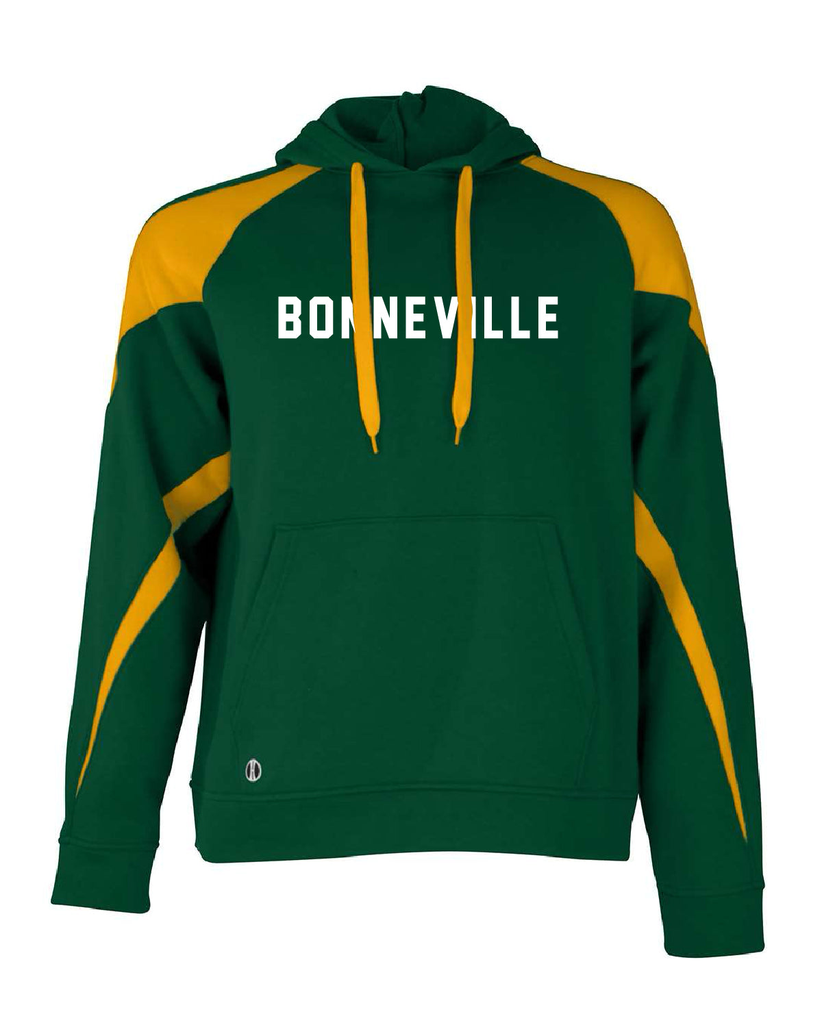 Bonneville Soccer - 229546 Athletic Prospect Hoodie  - Forest/Light Gold - Bonneville