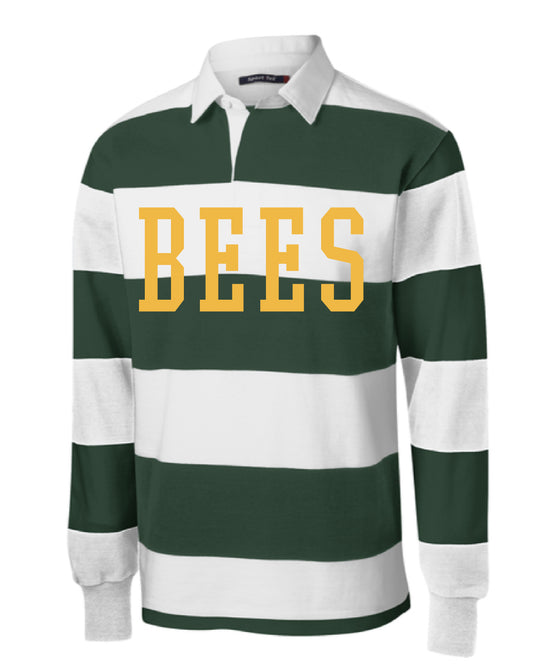 Bonneville High School x VAST Apparel- ST301 Forest Green Rugby Polo - BEES
