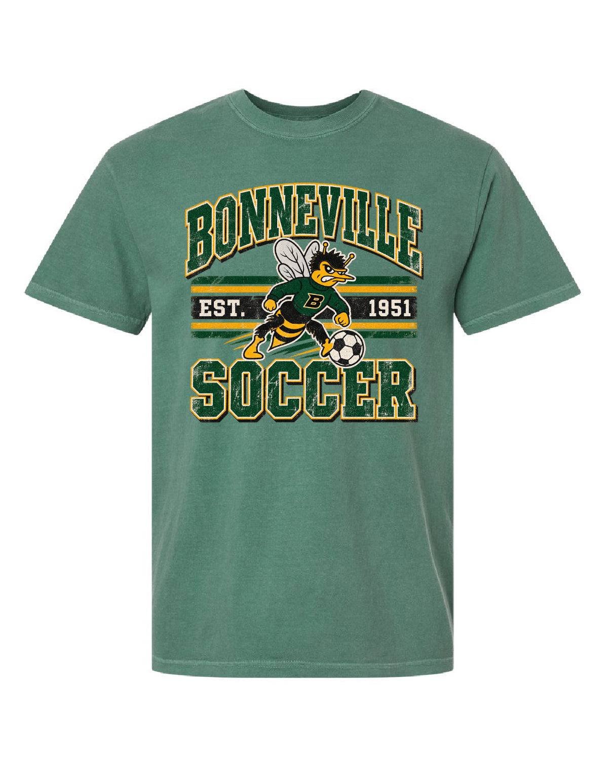 Bonneville Soccer - Comfort Colors Tee - Bonneville Soccer Est 1951