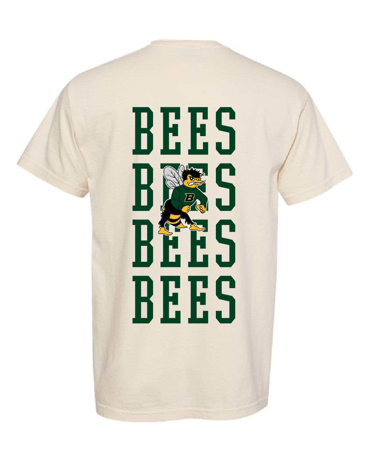 Bonneville Soccer - Comfort Colors Tee - Bonneville Pocket Front / BEES (Repeating) Back