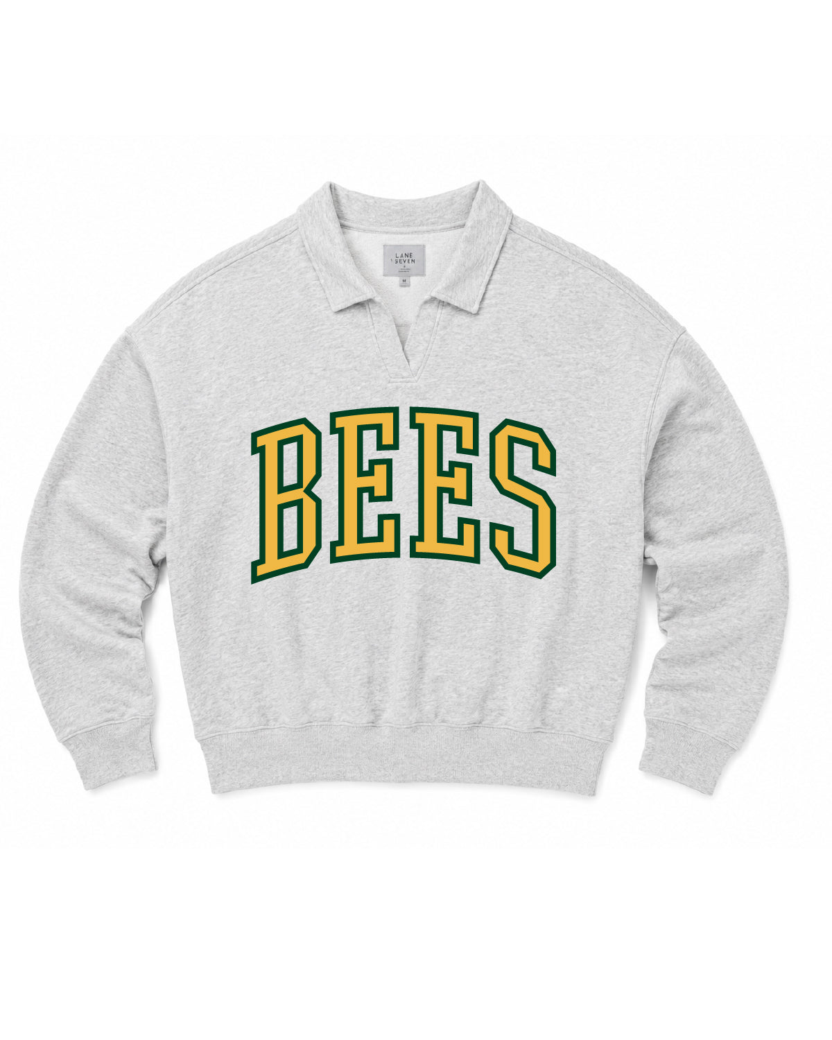 Bonneville High School x VAST Apparel - BEES (Arched) - Lane Seven - Element Polo Collar Crewneck - LS24012
