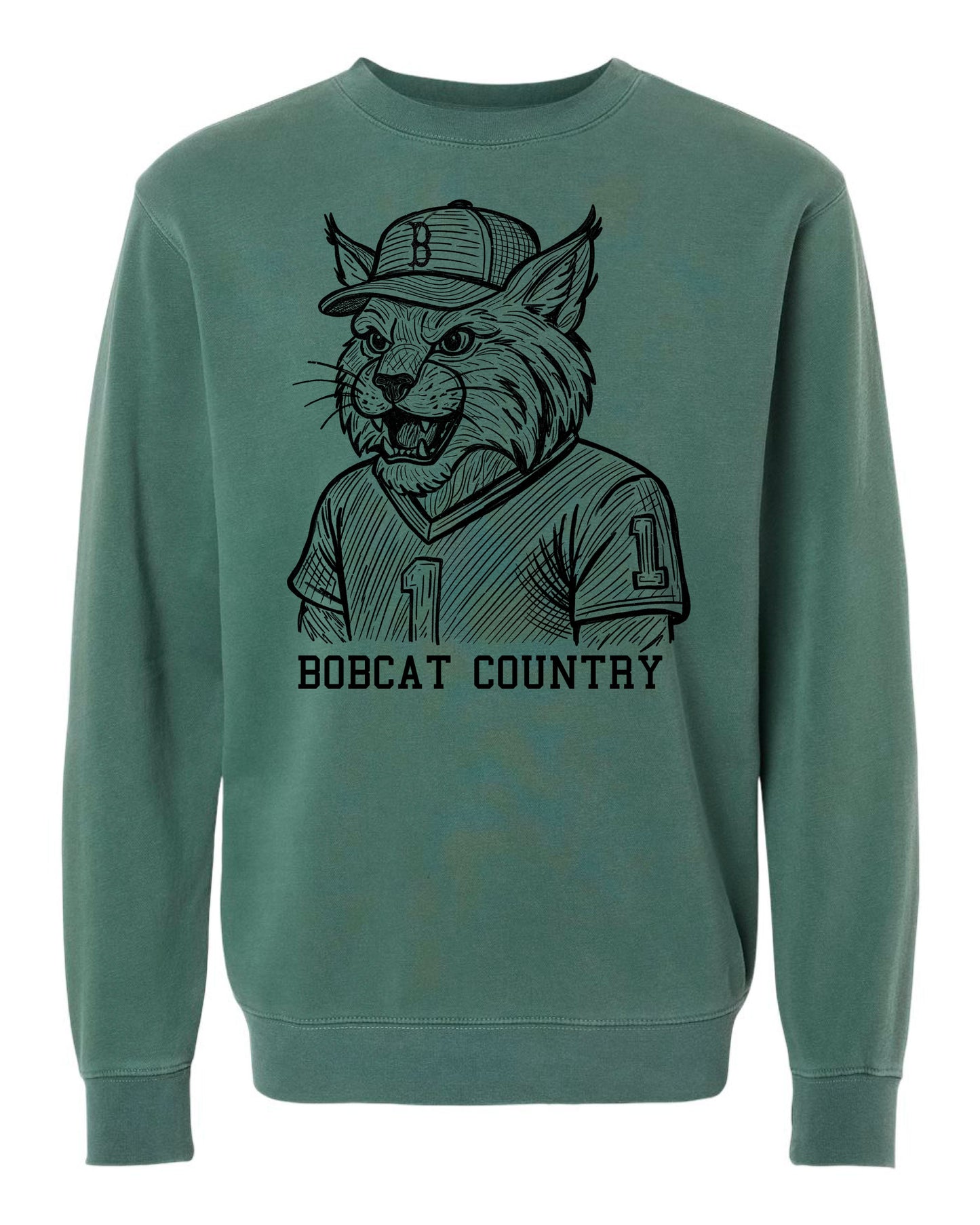 Burley High School - Pigment Crewneck - Alpine Green