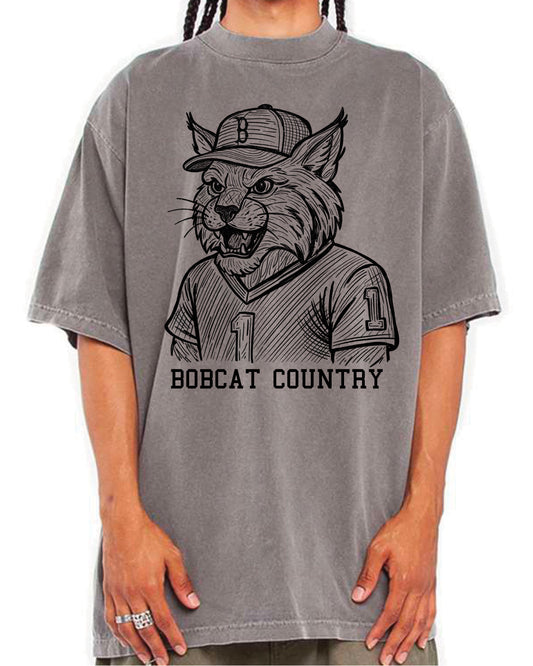 Burley High School Baseball - Shaka Wear - Unisex Max Heavyweight Garment-Dyed T-Shirt - Cement