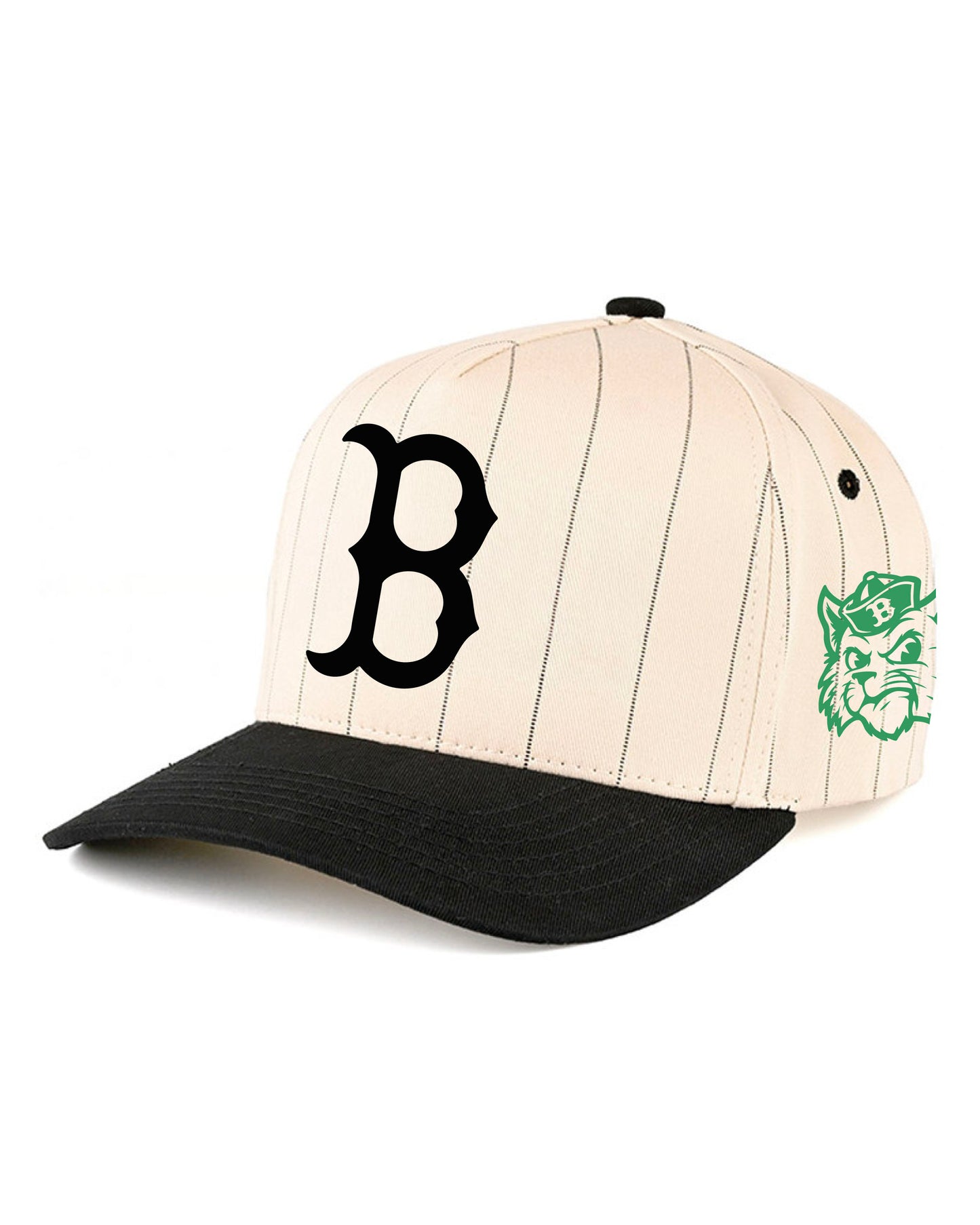 Burley High School Baseball - Two-Tone Pinstripe Canvas Trucker Hat