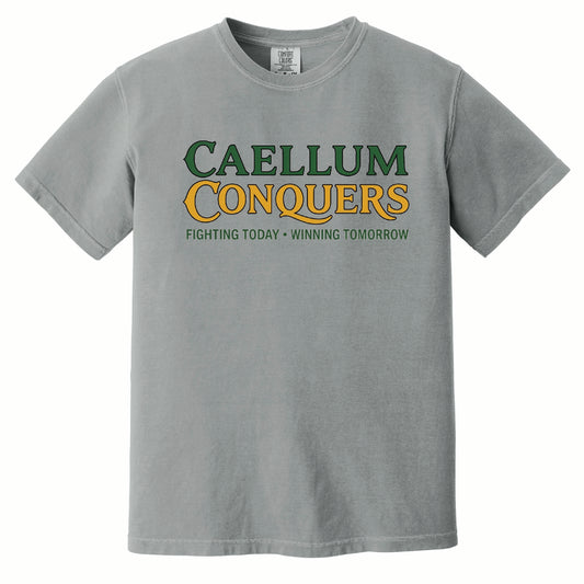 Calleum Conquers - Comfort Colors Short Sleeve Tee - 1717 - Front Design