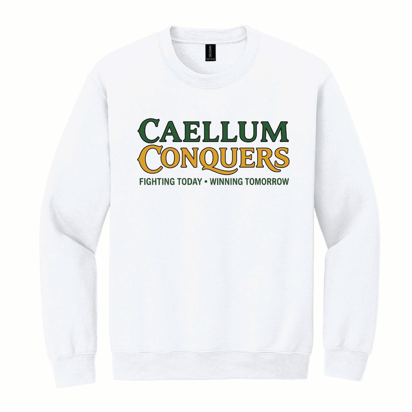 Calleum Conquers - Gildan Basic Fleece Crewneck - 18000 - Front Design
