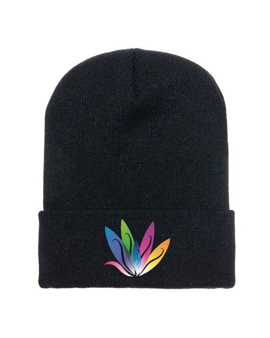Embroidered Cuffed Knit Beanie - Clinical Research Prime