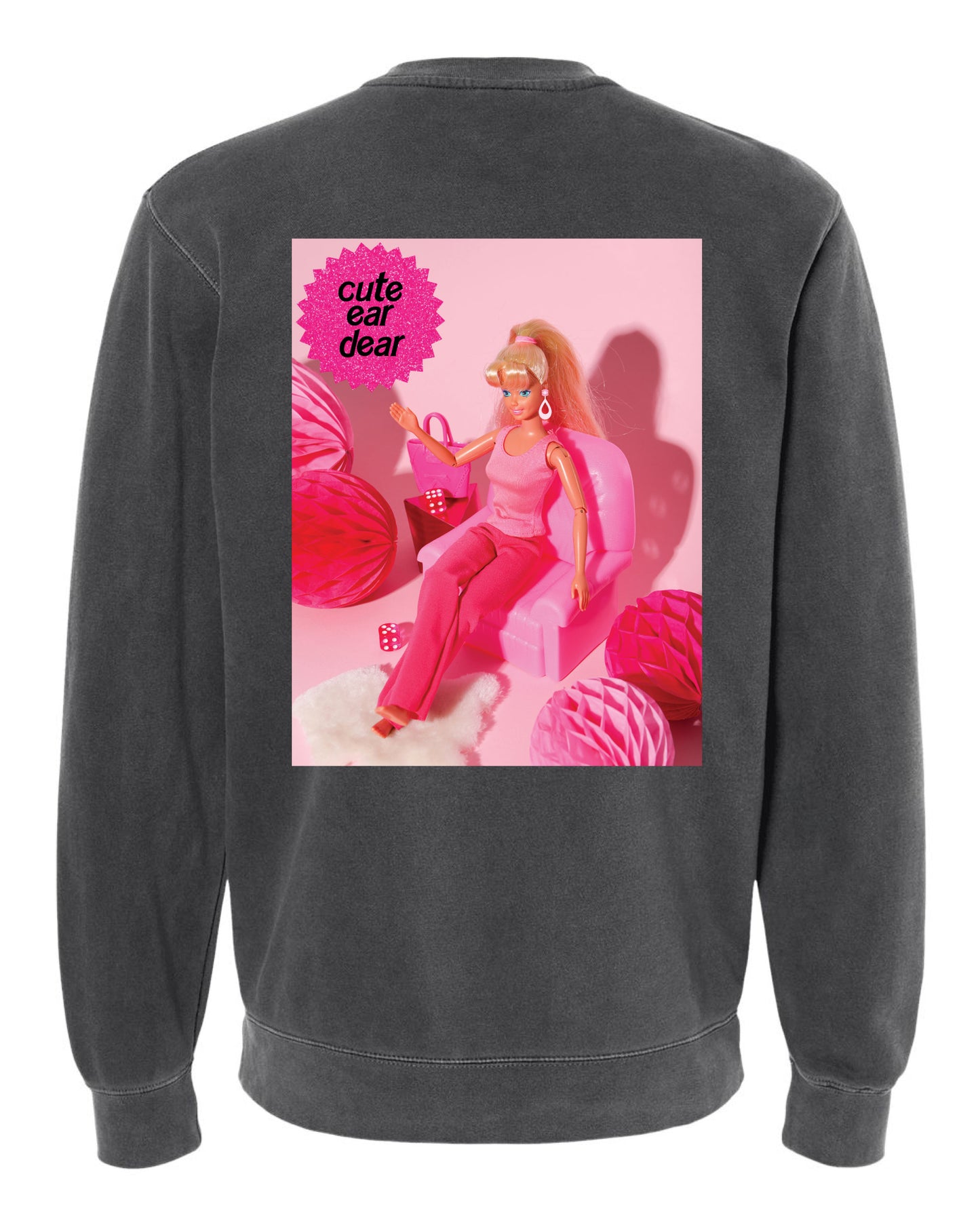Drop Piercing - Cute Ear Dear (Barbie) - Pigment Crewneck