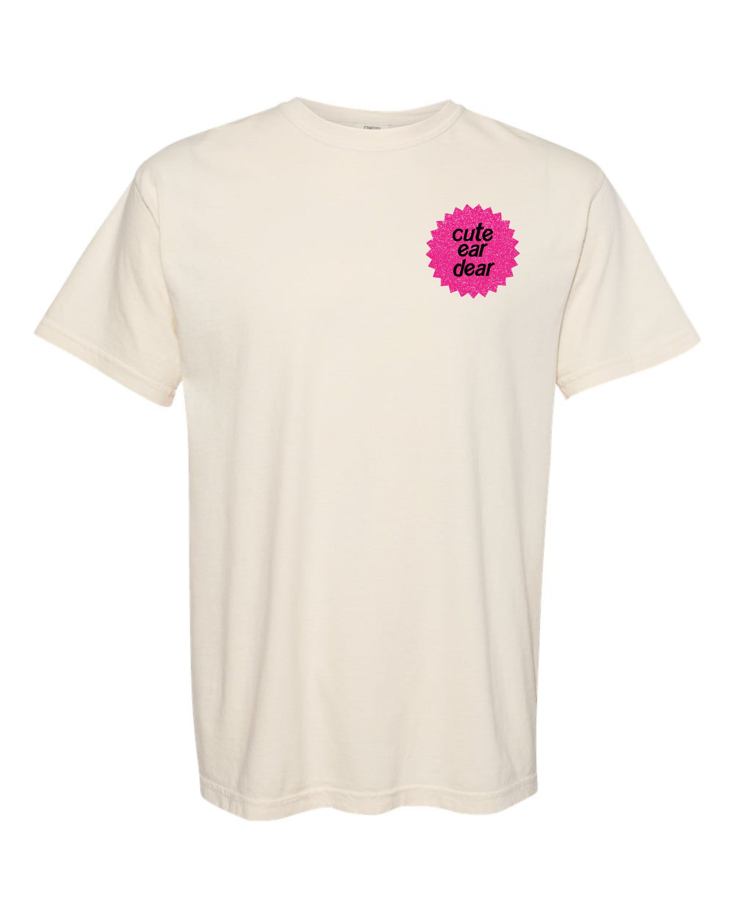 Drop Piercing - Cute Ear Dear (Barbie) - Comfort Colors Tee