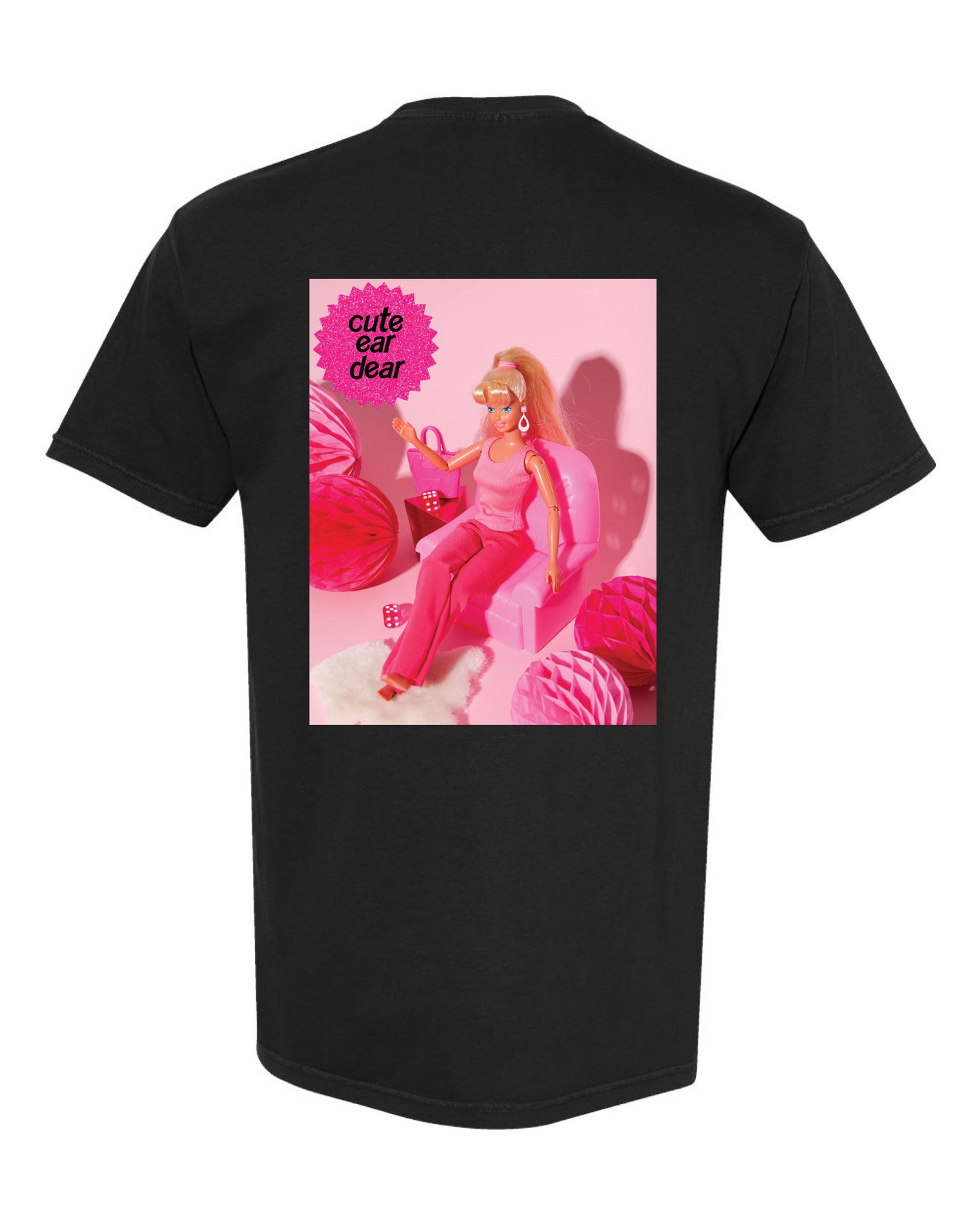 Drop Piercing - Cute Ear Dear (Barbie) - Comfort Colors Tee