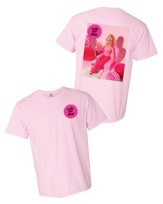Drop Piercing - Cute Ear Dear (Barbie) - Comfort Colors Tee