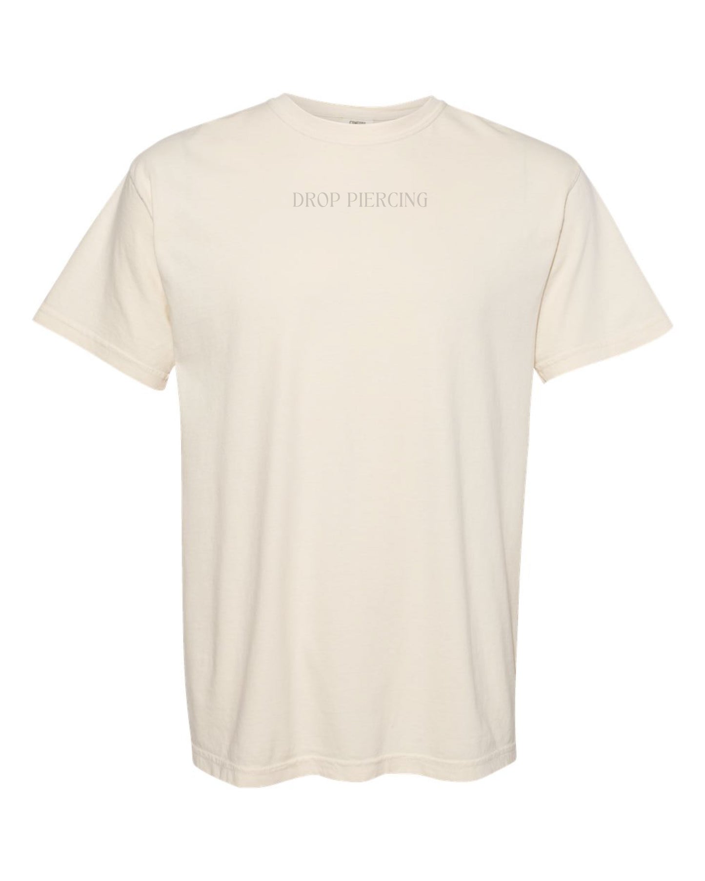 Embroidered Drop Piercing - Flower Gun - Comfort Colors Tee