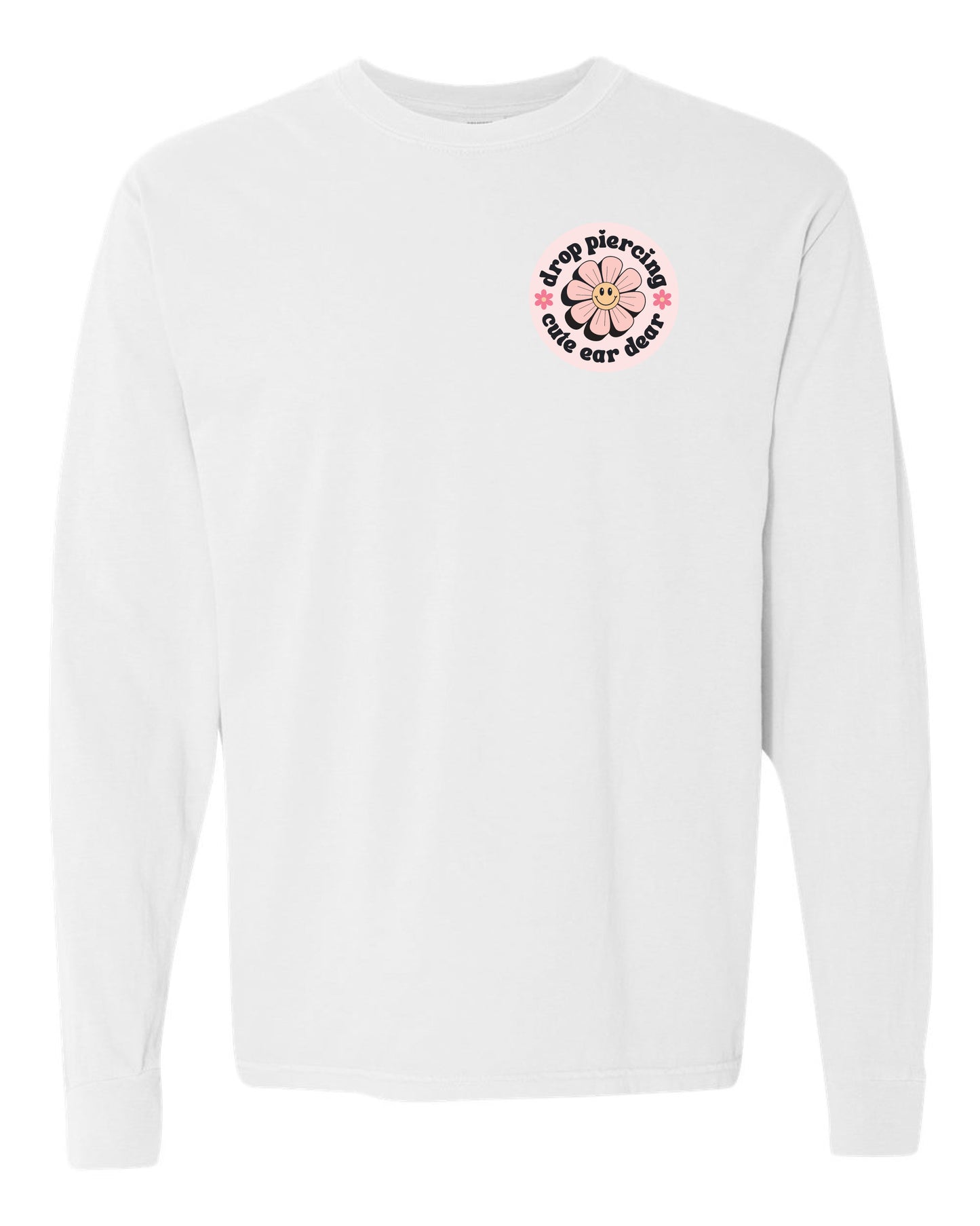 Drop Piercing - Logo - Long Sleeve Comfort Colors Tee
