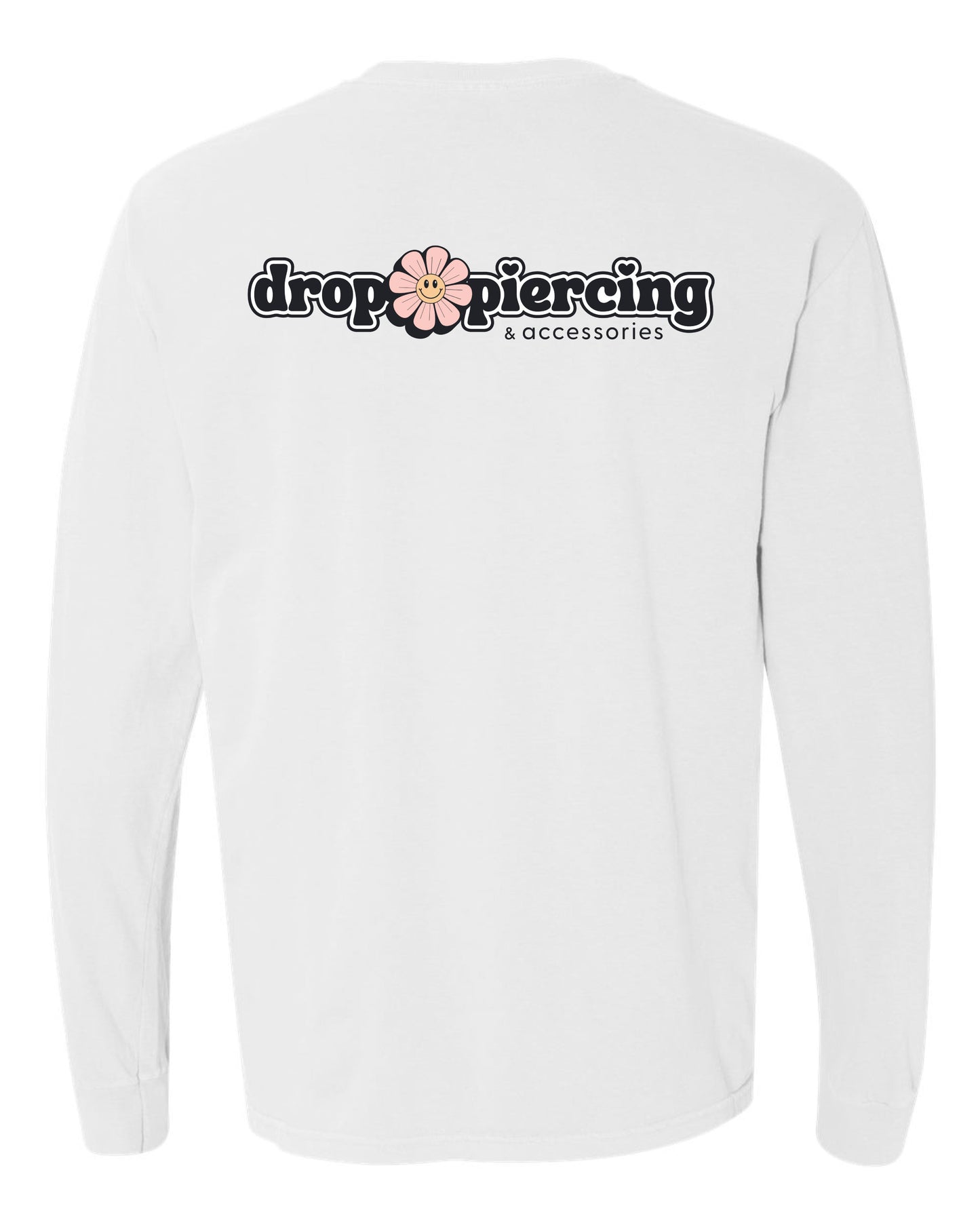 Drop Piercing - Logo - Long Sleeve Comfort Colors Tee