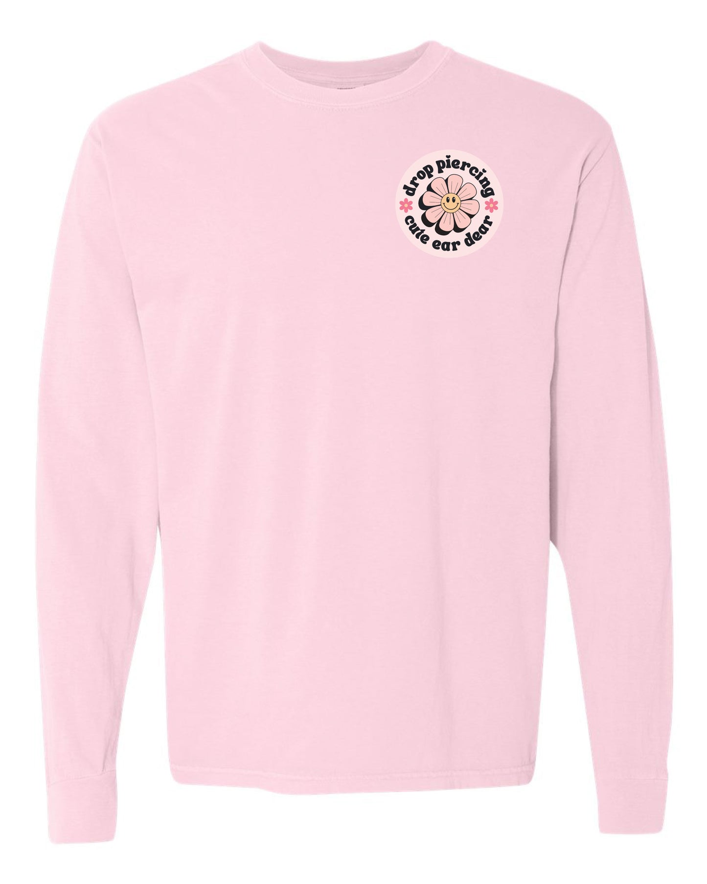 Drop Piercing - Logo - Long Sleeve Comfort Colors Tee
