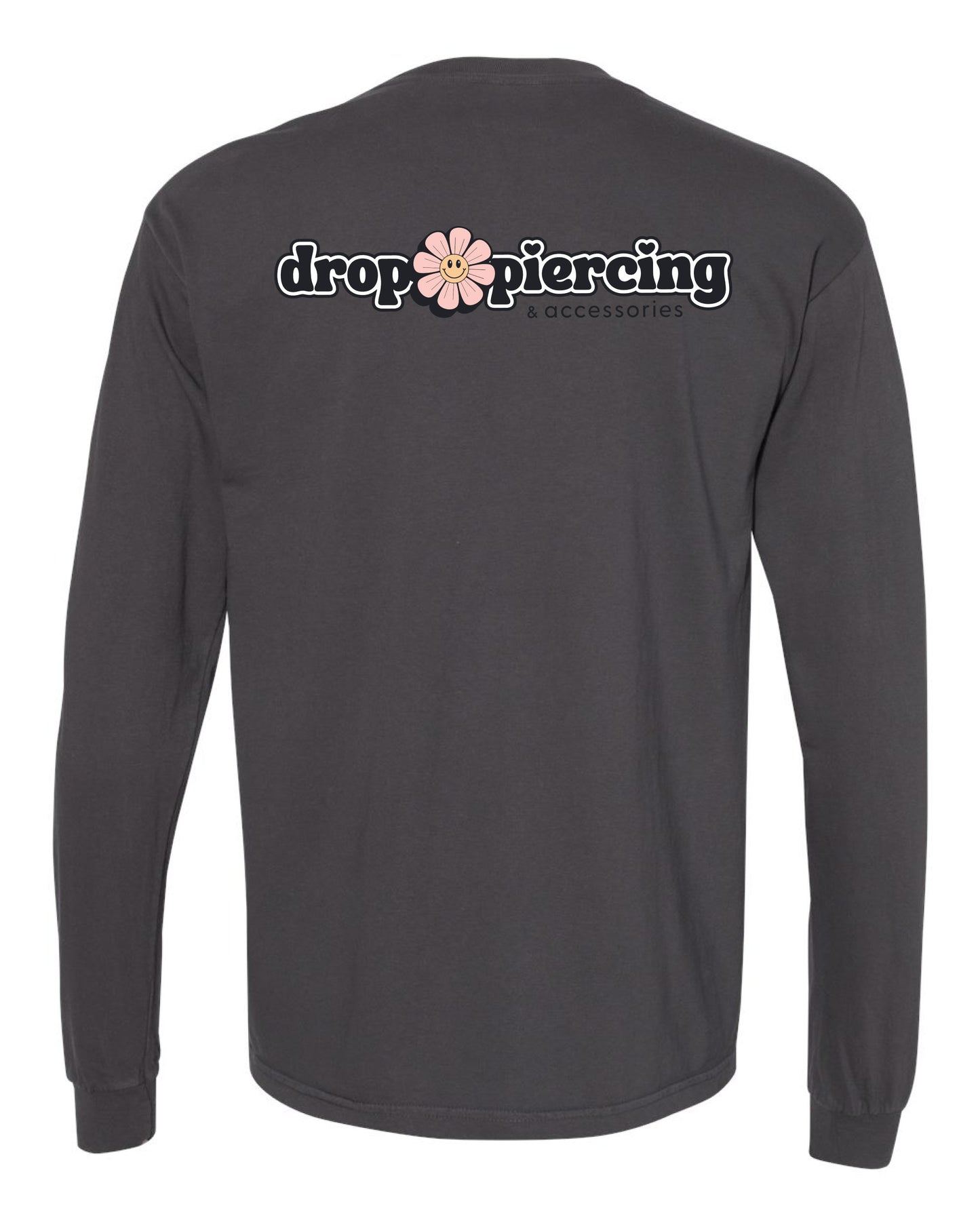 Drop Piercing - Logo - Long Sleeve Comfort Colors Tee