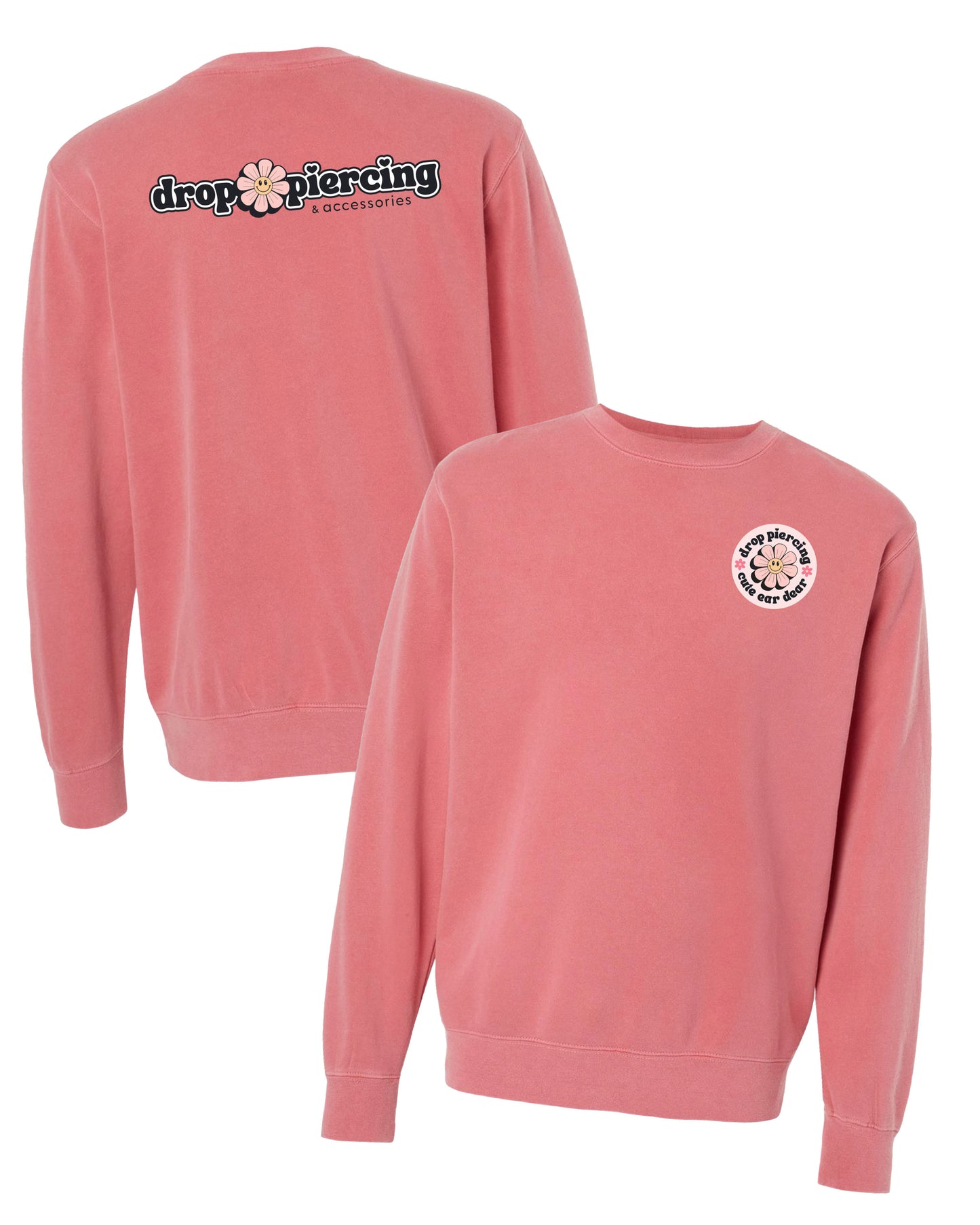 Drop Piercing - Logo - Pigment Crewneck