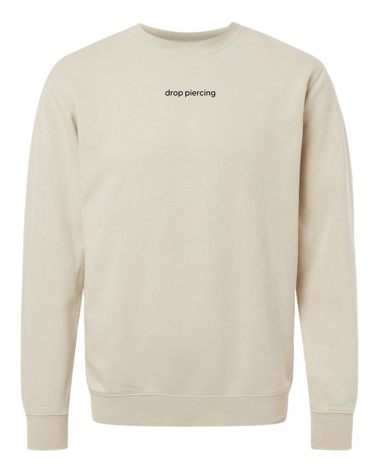 Embroidered Drop Piercing - Piercings For Every Girl - Pigment Crewneck
